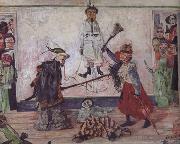 Skeletons Flghting for the Body of a Hanged Man (nn03) James Ensor